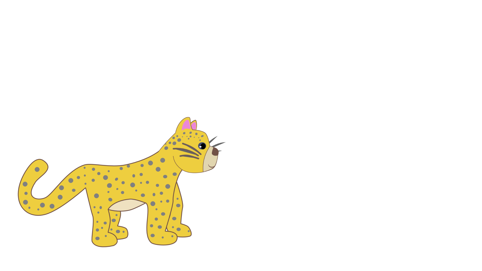 Leon Leopard beginning his adventure