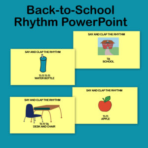 Back-to-school rhythm PowerPoint image