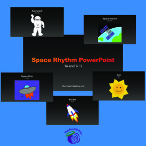 Space Rhythm PowerPoint (Ta and Ti Ti) For ESE and EC3 thru Kindergarten