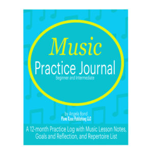 Beginner practice journal blue