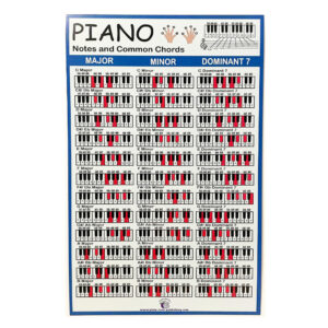 red and blue piano poster square