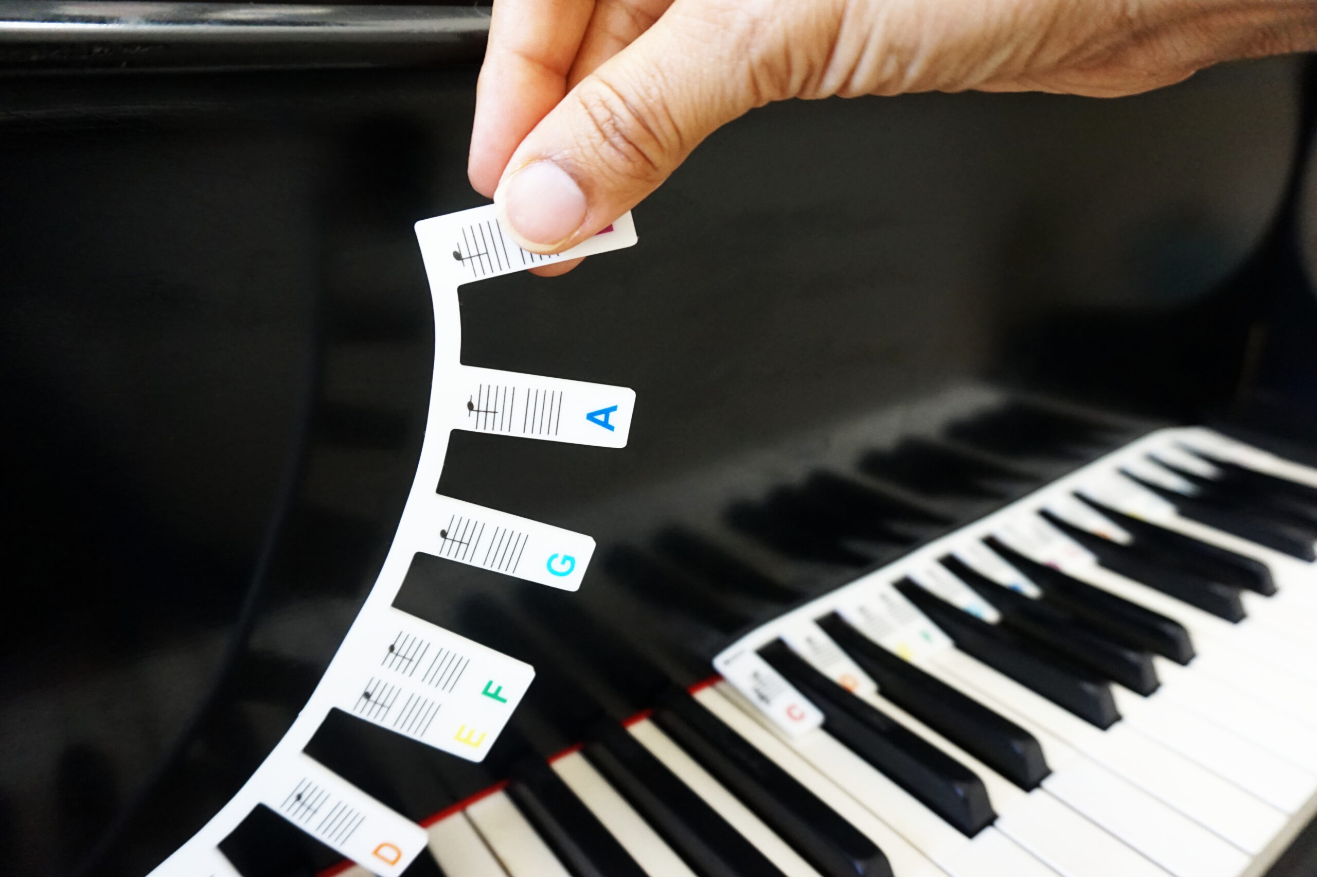 Removable Piano Keyboard Note Labels - Silicone - 88-Key Full Size ...