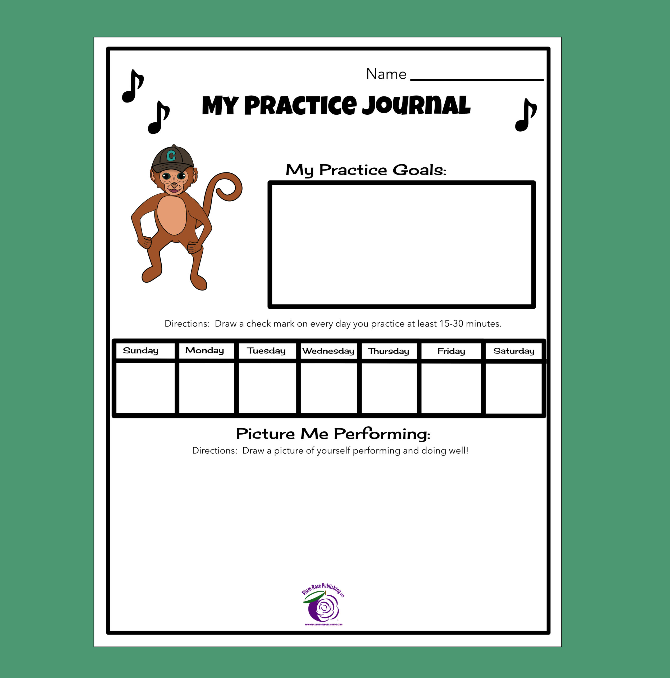 Practice Worksheet - Matthew Monkey - Elementary