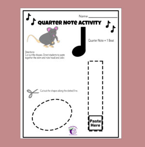 ad- Quarter Note cut and paste